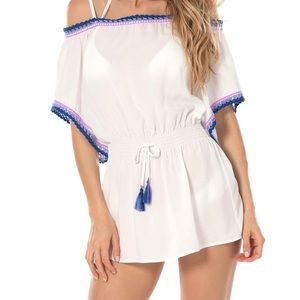 Becca By Rebecca Virtue off the shoulder Cover Up